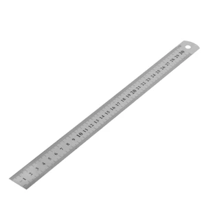 MOON 30CM Túi bỏ túi bằng thép không gỉ 12 mét Thước kim loại đo hai mặt