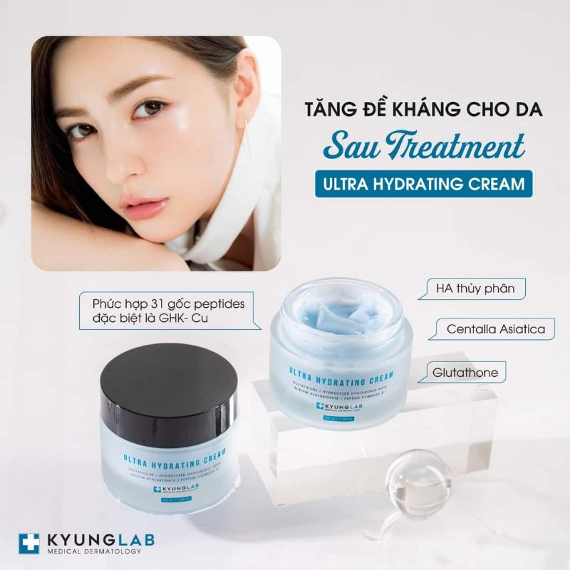 Kem dưỡng ẩm KYUNGLAB ULTRA HYDRATING MULTI CREAM 50ML phục hồi, Da căng bóng mịn màng, đủ ẩm