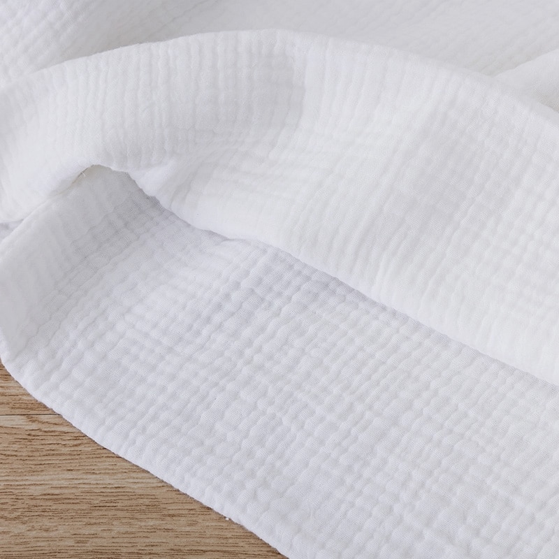 Hai lớp vải gạc cotton crepe chất liệu may thân thiện với môi trường 100% vải cotton DIY để chăm sóc gạc lưới cotton hoặc khăn ăn cho bé W300530