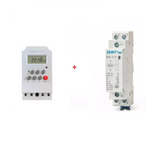 Combo Bộ hẹn giờ KG316T + contactor NCH8