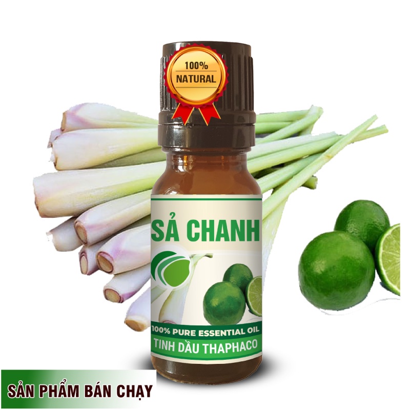 Tinh Dầu Sả Chanh Nguyên Chất 10ml Thaphaco