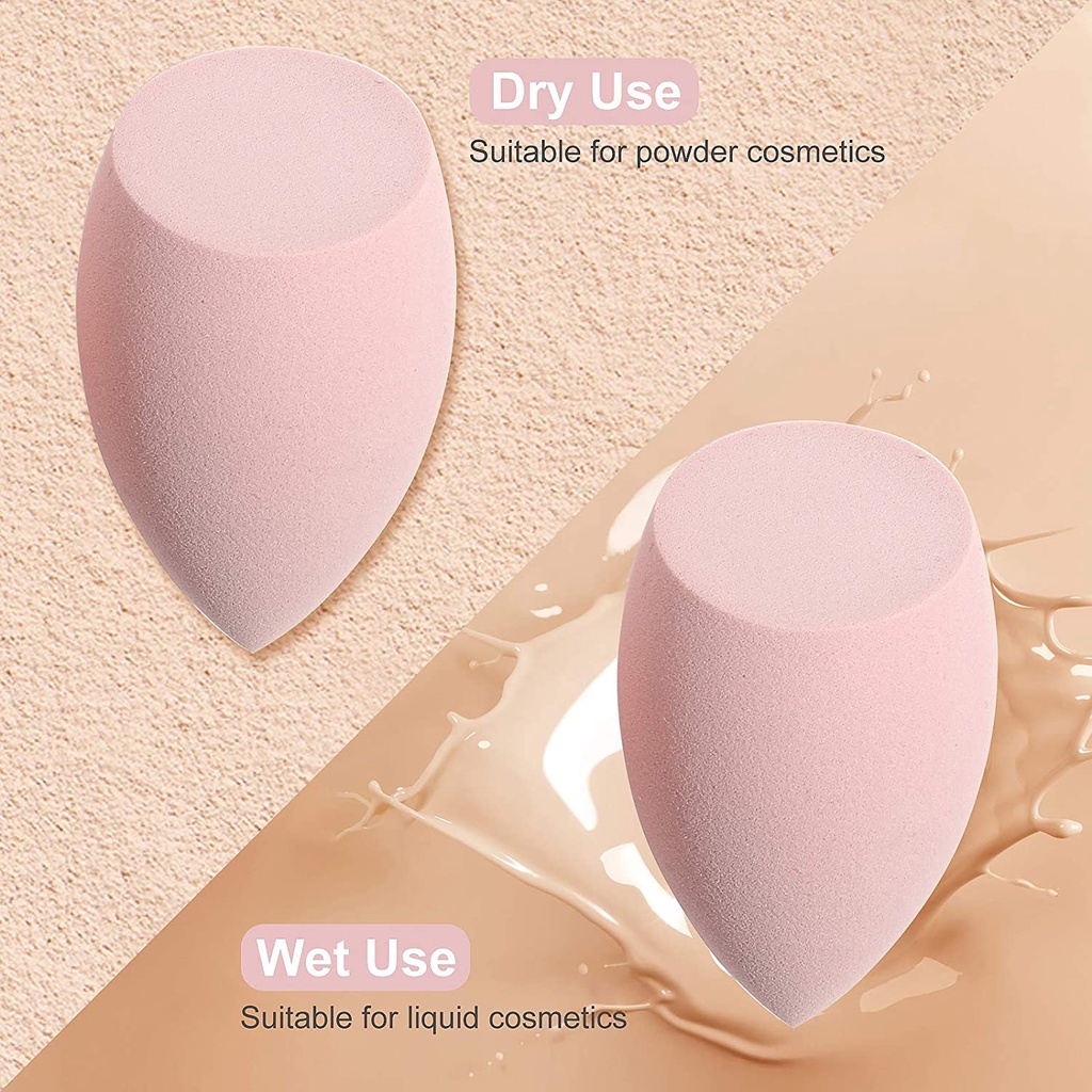 Ảnh Bộ 4 mút trang điểm MAANGE sử dụng ướt và khô mềm mại với hộp đựng 9452 4