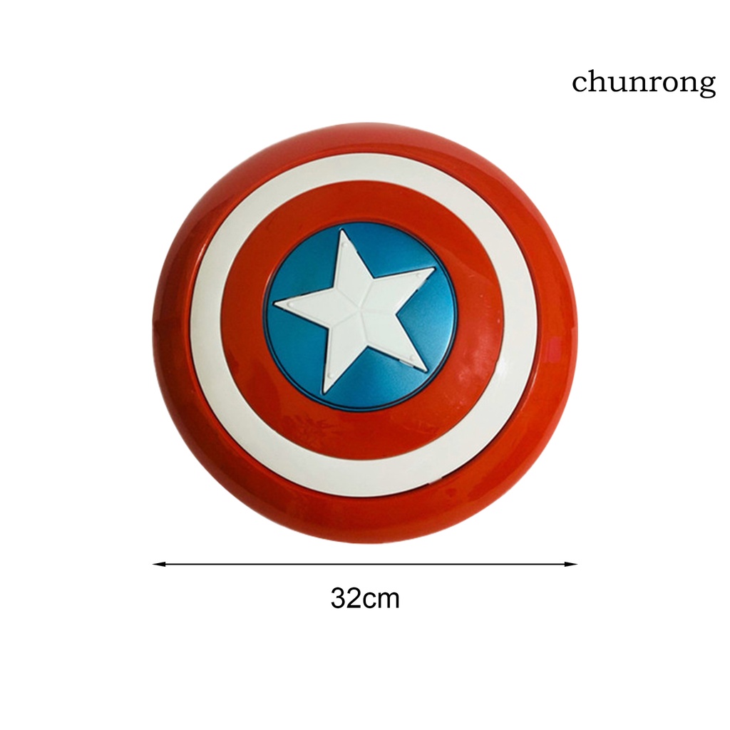 CR-Shield-Toy Sưu Tập Bề Mặt Mịn Đa Năng Avengers Captain Nhựa Shield-Toy Cho Halloween