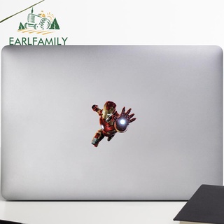EARLFAMILY 13cm Cho Marvel Iron Man Đồ Họa Xe Ô Tô Tự Động Dán Ốp Lưng Thời Trang Xe Máy Thân Xe JDM Đua Xe Đề Can Chống Thấm Nước