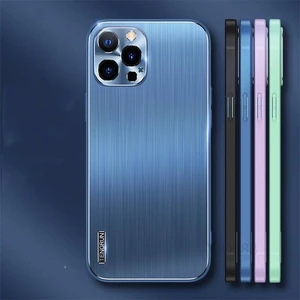 Ốp điện thoại viền thép không gỉ chống sốc thích hợp cho IPHONE 12 12PRO 12PROMAX 11 11PRO 11PROMAX
