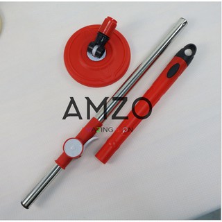 AMZO_[SALE] COMBO 2 CÂY LAU NHÀ 360 ĐỘ CAO CẤP THÂN INOX LỚN MÂM NHỰA (ĐÃ KÈM BÔNG LAU )