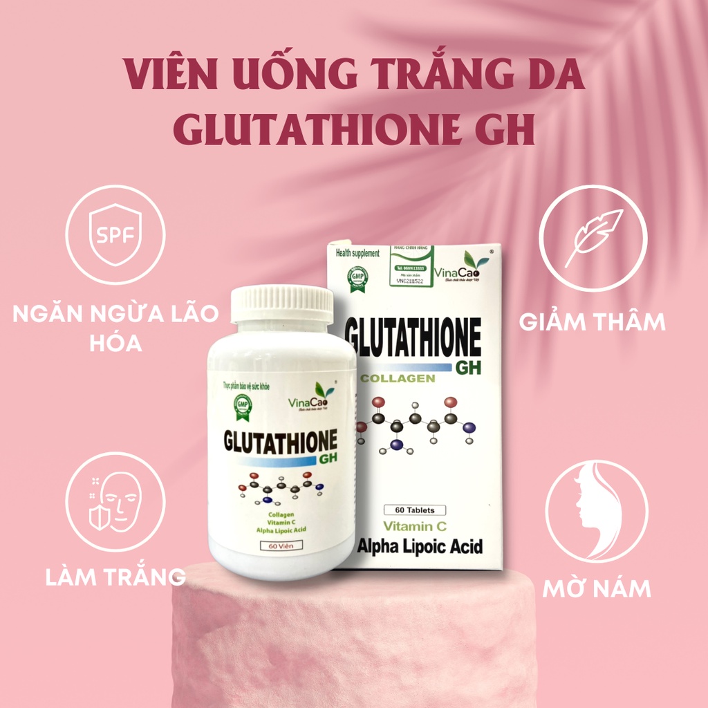[3 THÁNG] Combo Glutathione Collagen GH và Vitamin C DHC trắng da, mờ nám, mờ thâm sạm, tăng sức đề kháng SIÊU TIẾT KIỆM
