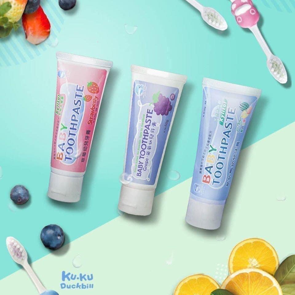 Mô tả Kem đánh răng trẻ em Ku.Ku Duckbill cho bé trên 6 tháng KU1052, KU1087, KU1099 (tuýp 50g) - 2