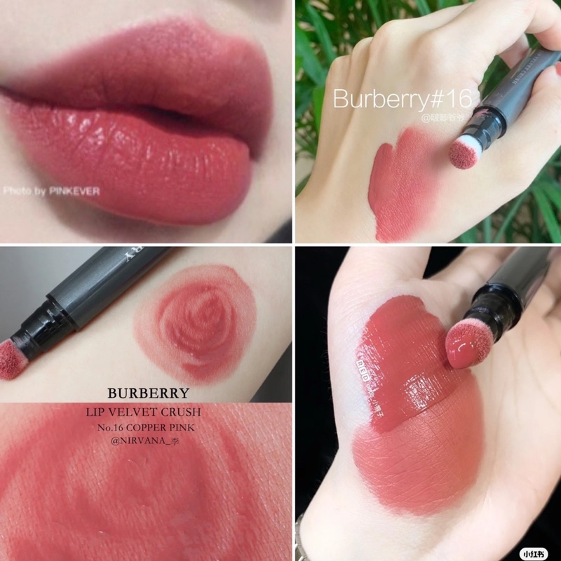 Son Burberry Lip Velvet Crush Copper Pink No.16