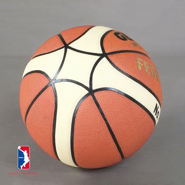 Bóng rổ da Geru Star bản Federation- Size 6 - Tặng kèm Kim bơm + Túi lưới Bóng thi đấu chính thức Liên Đoàn Bóng Rổ Việt