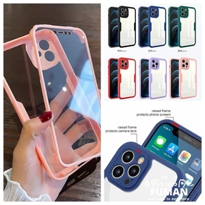 Ốp Điện Thoại Acrylic Cứng Chống Sốc Bảo Vệ 360 Độ Cho iPhone 11 Pro Max Mini XS Max X 8 7 Plus SE 2022 2020