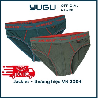 Quần lót nam thun lạnh cao cấp JACKIES S05 - YUGU - Quần sịp nam tam giác chính hãng Việt Nam 40kg-90kg,1 chiếc, che tên