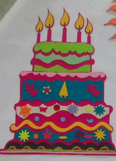 Bánh sinh nhật trang trí lớp học | Shopee Việt Nam
