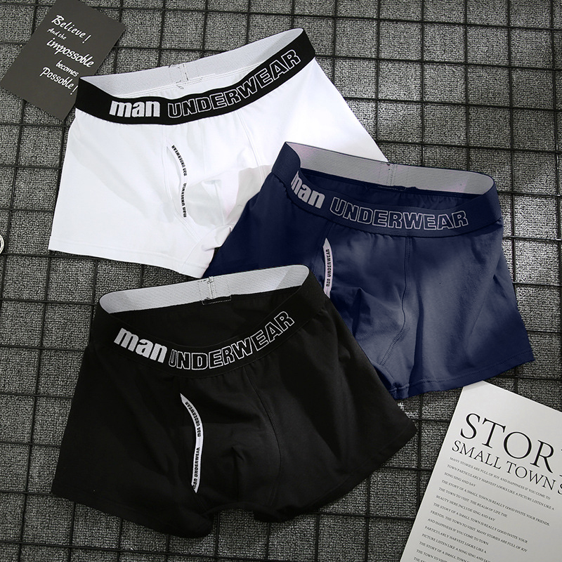 Ảnh Quần lót boxer màu trơn thời trang cho nam 1