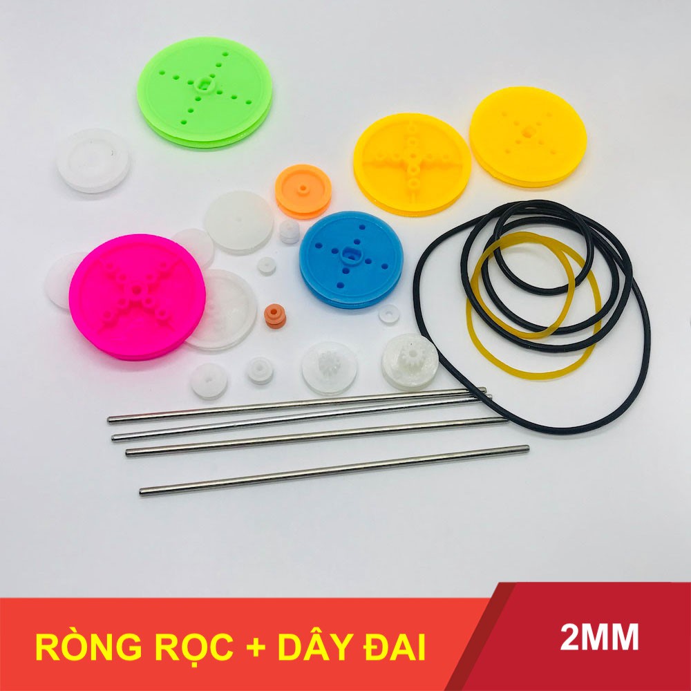 Bộ 19 cái ròng rọc nhựa mini kèm trục và dây đai DIY - LK0225 | Shopee ...