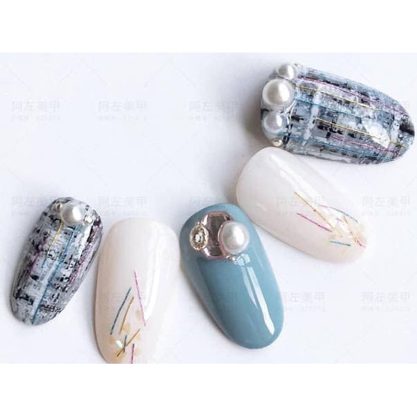 [GIÁ TỐT] Set Nhũ Sợi Tóc 12 Màu Trang Trí Móng Làm Nail