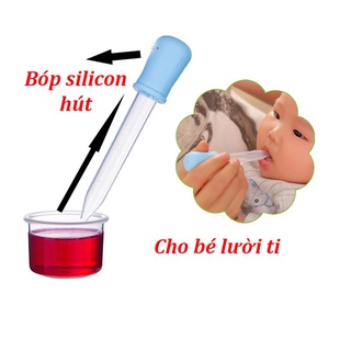 Set 5 Ống hút sữa, bón thuốc loại 5ml silicon hàng chuẩn loại 1