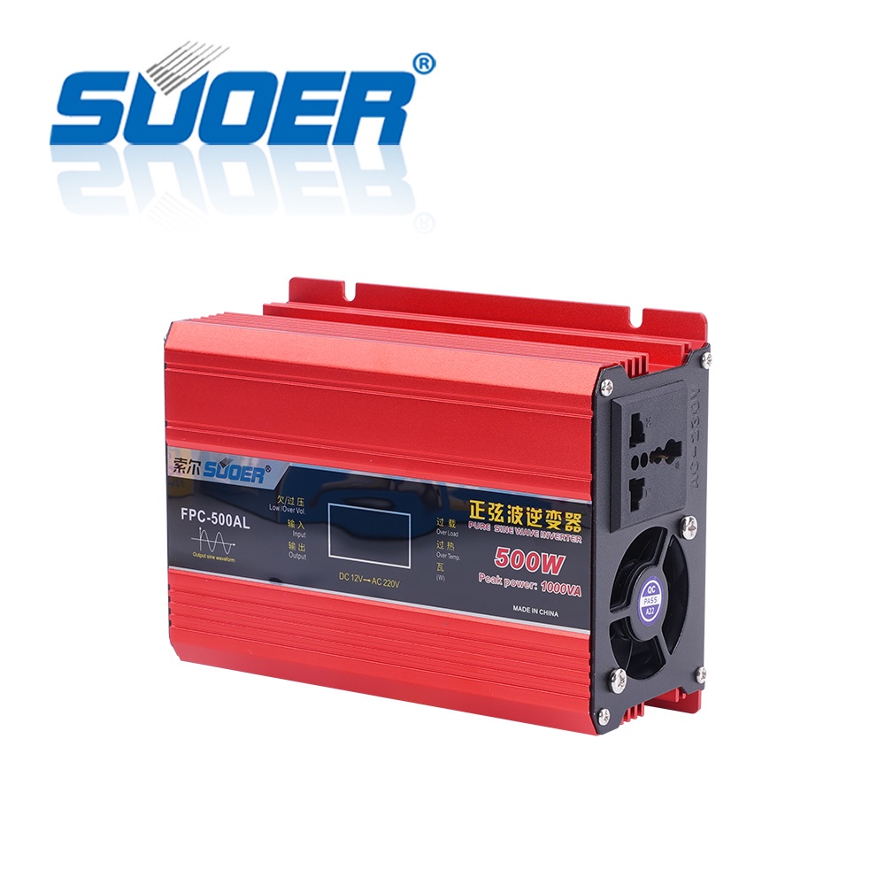 Product image Bộ đổi điện inverter Suoer 12v-24v sang 220v sine chuẩn 300w và 500w FPC-300AL FPC-500AL FPC-500BL 1