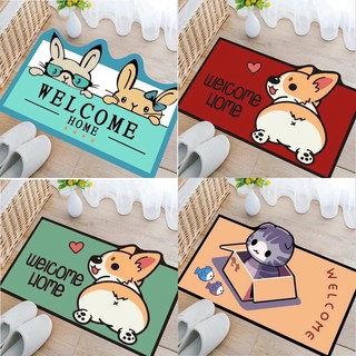 Thảm trải sàn 3D chú chó Corgi ngỗ nghĩnh [hàng hot]