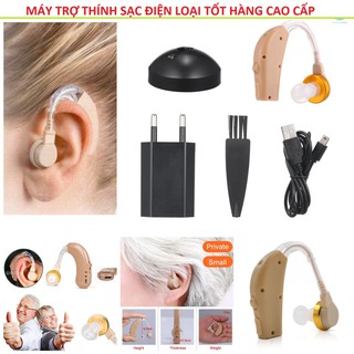 Tai Nghe Trợ Thính, Máy Trợ Thính JZ-1088F2 Không Dây Có Sạc Cho Người Già Điếc Nặng Chinh Hãng