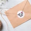 POP 500 Chiếc Nhãn Cảm Ơn Cho Cói Phong Bì Túi Kẹo Bánh Cưới Bao Bì 25 Mm Tròn Cảm Ơn Miếng Dán Niêm Phong Nhãn