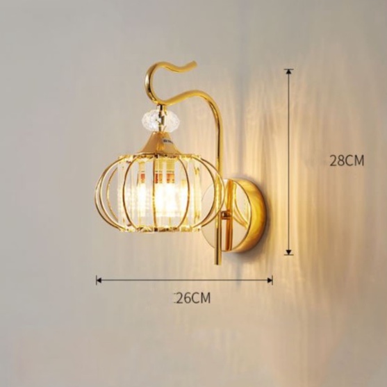 Ảnh Đèn tường MONSKY ROLLI pha lê kiểu dáng hiện đại trang trí nhà cửa sang trọng (có sẵn hàng) 1