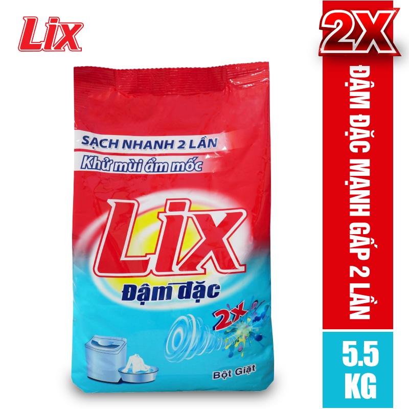 [Mã BMLTA35 giảm đến 35K đơn 99K] Bột giặt LIX extra đậm đặc 5.5kg ED557