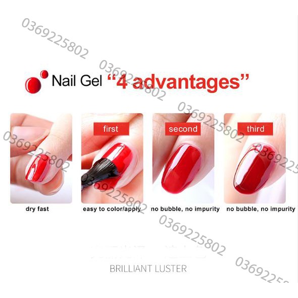 Set 12 hũ GEL VẼ MÓNG 3D có màu