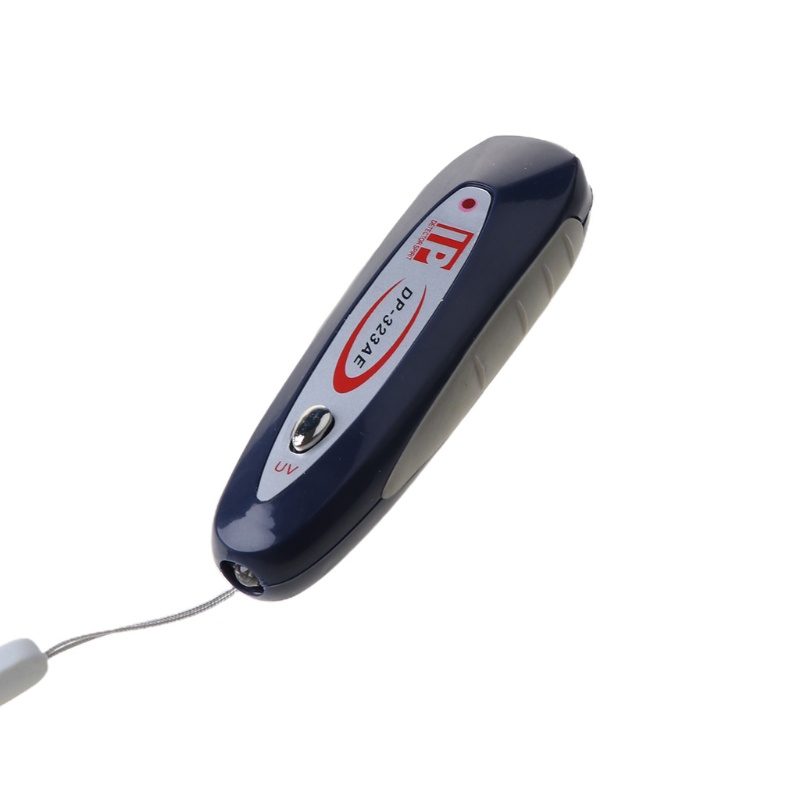 Bt Di Động Mini 2 Trong 1 UV Tiền Giấy Ghi Chú Máy Kiểm Tra Có Dây Buộc Máy Phát Hiện Từ Tính Móc Khóa Bền