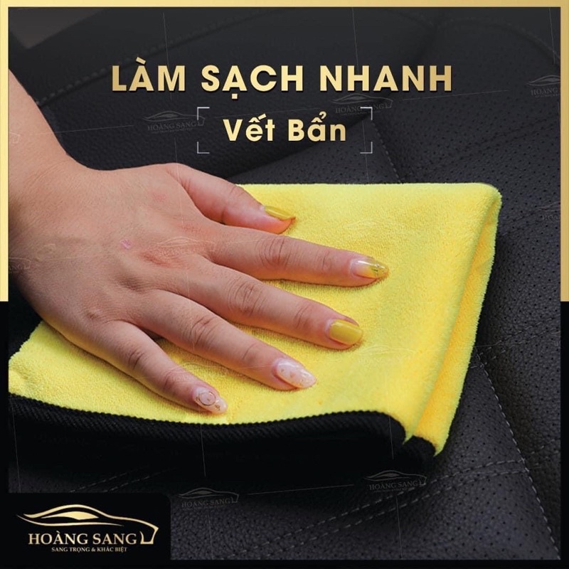Khăn Tiêu Chuẩn - Khăn Lau Xe Hơi Chuyên Dụng Microfiber 2 Lớp Không Rụng Lông
