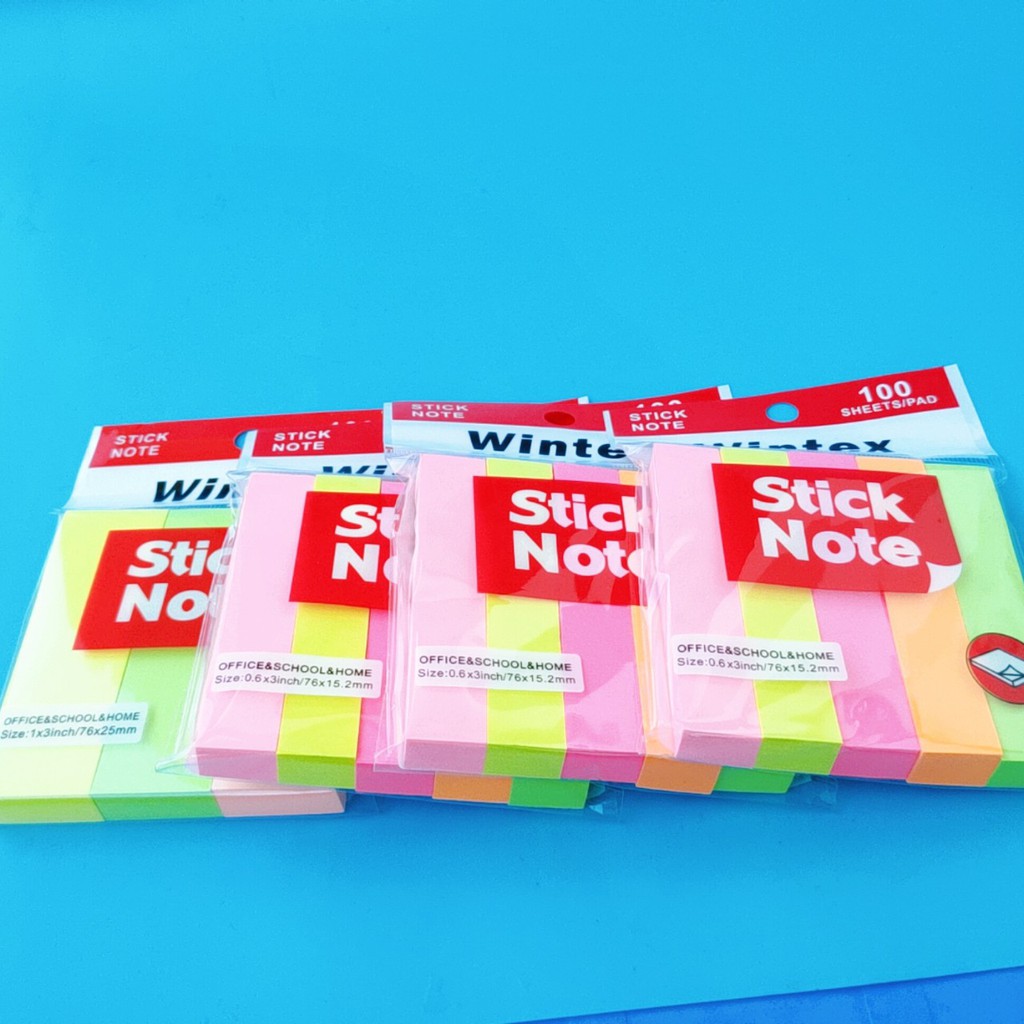 💥 Stick note 💥 - Giấy nhớ Wintex 4 Màu Kích Thước 𝟬.𝟲*𝟯 𝗶𝗻𝗰𝗵/𝟳𝟲*𝟭𝟱.𝟮𝗺𝗺 ...