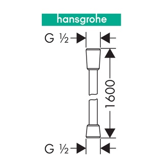Dây sen Hansgrohe Isiflex 160 28276 chính hãng Đức | Shopee Mall