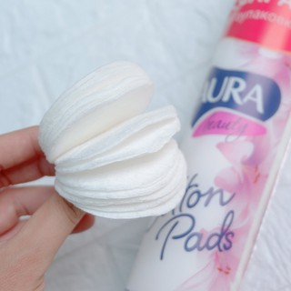 BÔNG TẨY TRANG AURA 120 MIẾNG CHỐNG THẤM TỐT