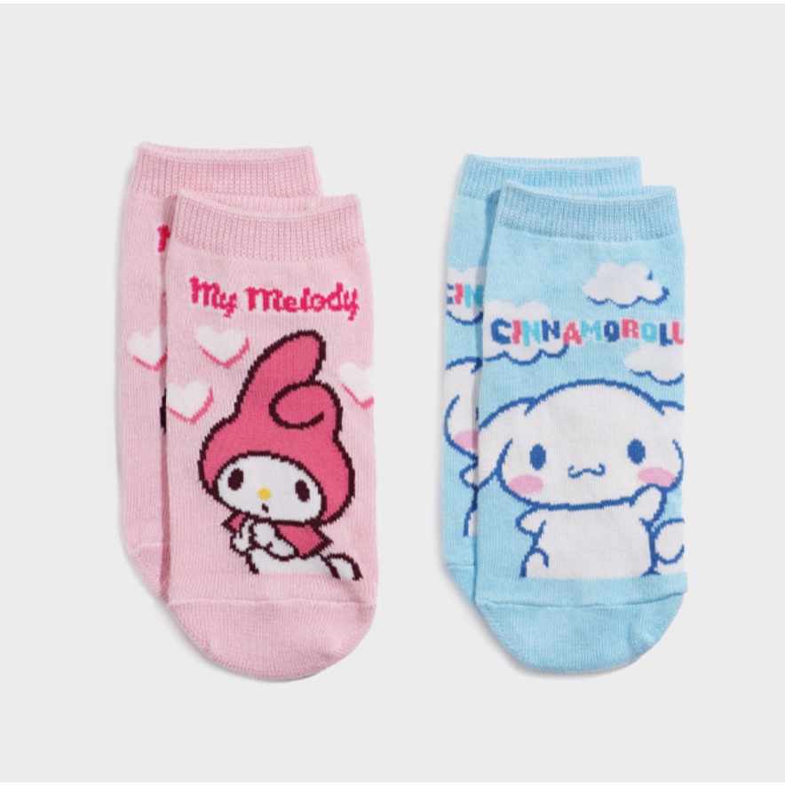 [SANRIO] Tất thể thao trẻ em Sanrio Characters 2 Bộ 3 loại (4-6 tuổi / 7-9 tuổi)