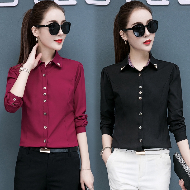 Áo Sơ Mi Tay Dài Thời Trang Thanh Lịch Dành Cho Nữ