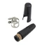 Mya Plastic B Flat Clarinet Miệng Nắp Kẹp Dụng Cụ Woodwind (Đen)