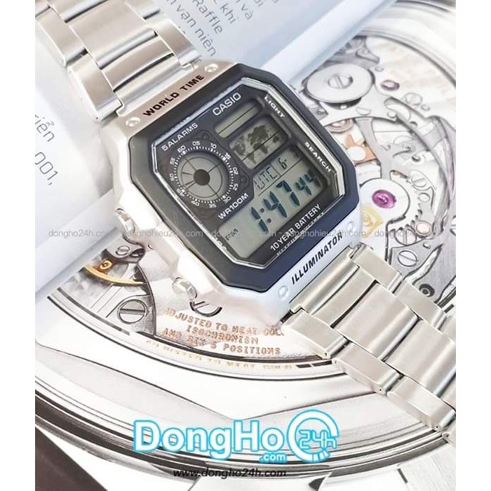 Đồng hồ nam casio AE 1200WHD full box hiện thị điện tử máy Nhật chống nước siêu đẹp Shopee
