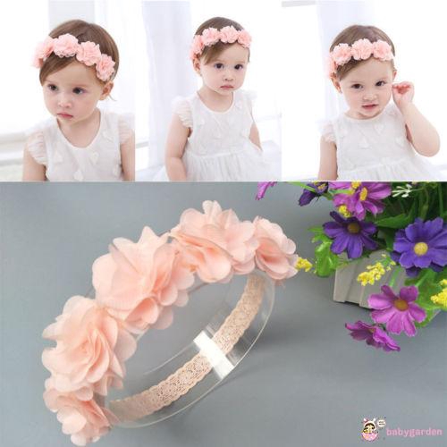 Băng đô hoa đính nơ xinh xắn cho bé gái