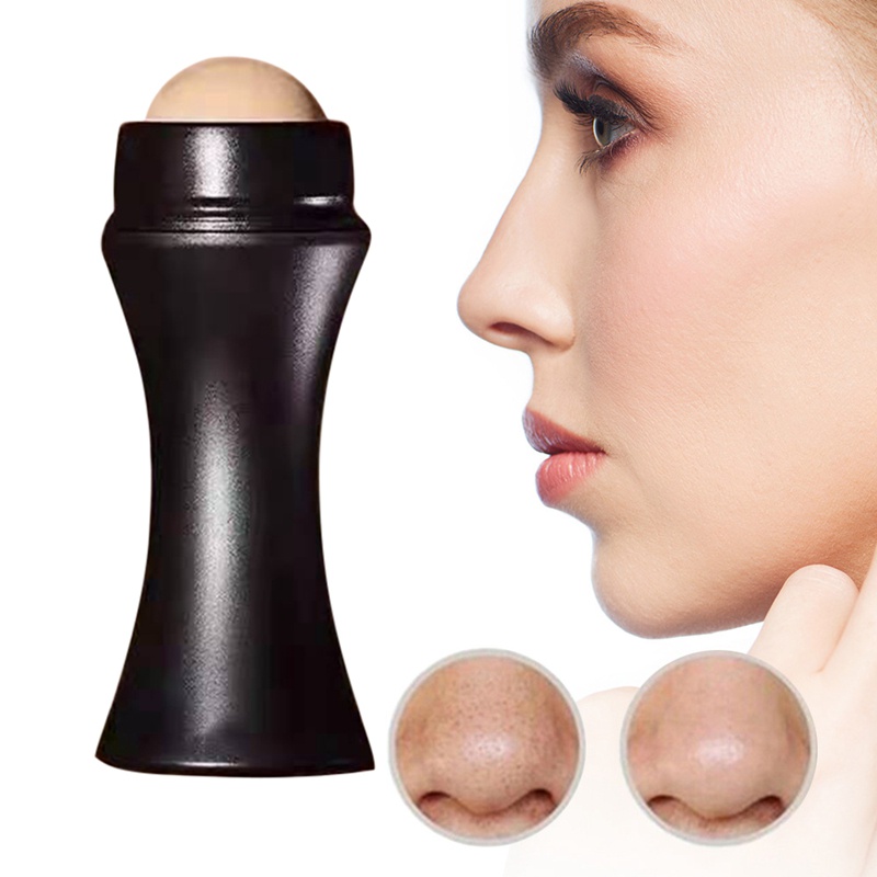Con Lăn Núi Lửa Kiểm Soát Dầu Cán Đá Mờ Trang Điểm Mặt Dụng Cụ Chăm Sóc Da Mặt Làm Sạch Dầu Con Lăn Hấp Thụ Trên Bóng
