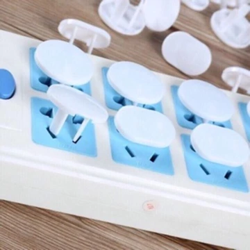 Sét 10 Nút Bịt Ổ Điện Chống Giật An Toàn Cho Bé, Nút Bị Ổ Cắm An Toàn Cho Gia Đình