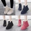 Thời trang mùa đông ấm áp dành cho nữ Faux Suede Lông lót ren đến mắt cá chân