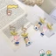 YT4 Công Chúa Disney Bông Tai Ngọt Ngào Cho Bé Gái Nữ Bạch Tuyết Phong Cách Hàn Quốc Bông Tai Cá Tính Sáng Tạo Phụ Kiện