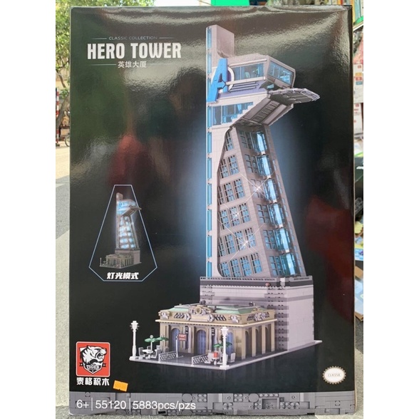 The Avengers Super Heroes Tower with Lights PANLOS 55120