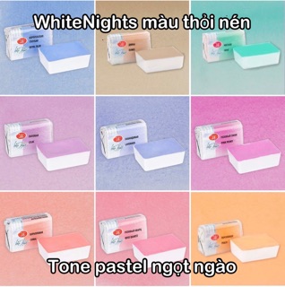 [chính hãng] Màu nước WhiteNights Màu Nhũ Metalic, Màu Pastel dạng Tube 10ml/ dạng Thỏi nén Pan 🐻🌸🌸