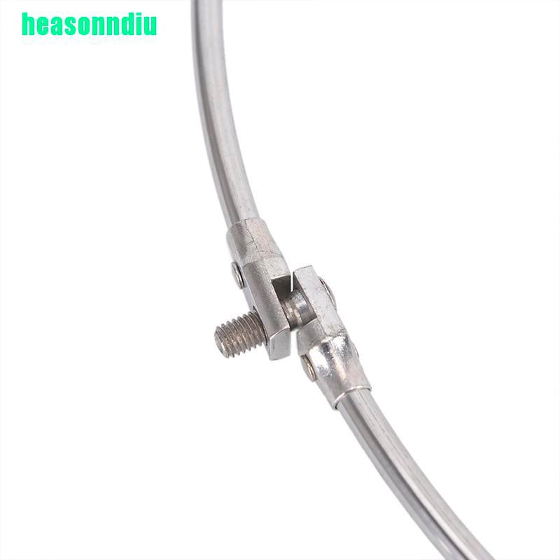 HO Thép không gỉ Câu Cá Gấp Lưới Brail Tròn Dipnet Giải Quyết Phụ Kiện