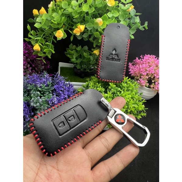 Bao da bảo vệ chìa khoá xe hơi Misubishi TRION XPANDER OUTLANDER ASX 2021 2020