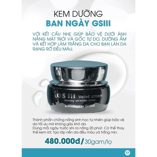 Kem Face Dưỡng Da Ban Ngày GSIII, Chống Nắng Nâng Tone Dr Cell 30g