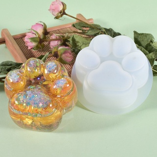 Khuôn làm trang sức thủ công hình chân mèo bằng silicone thiết kế đáng yêu