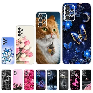 Ốp Điện Thoại Dẻo Họa Tiết Hoạt Hình Bươm Bướm Xanh Dương Cho Samsung Galaxy A13 Samsung A13 4G A 13 GalaxyA13 A135 SM-A135F