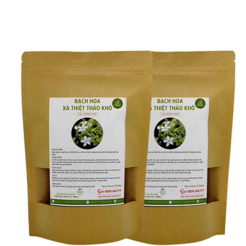 [Mã BMTTC60K giảm đến 60K đơn 50K] Bạch hoa xà thiệt thảo khô JINDO 1kg thảo dược tốt cho sức khỏe